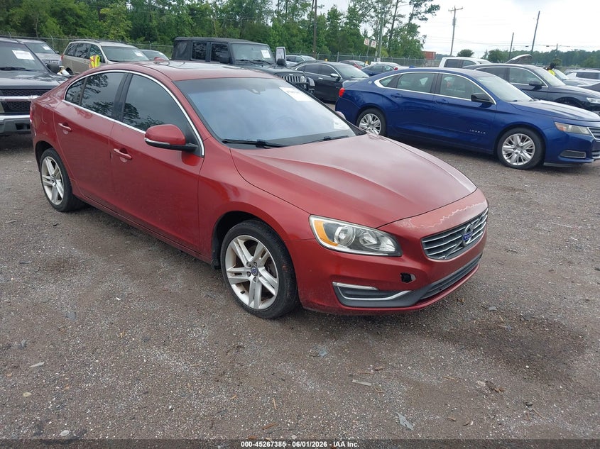 2015 Volvo S60 VIN YV140MFK2F2338170 IAAI salvage auction — NORMAL WEAR, Clear (Georgia), sold $375 on 2026-07-14 (photo 1)
