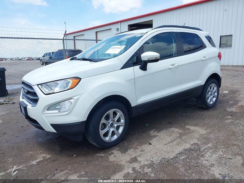 2021 Ford Ecosport VIN MAJ6S3GL2MC411271 IAAI salvage auction — HAIL, Salvage Title, sold $4,000 on 2026-07-26 (photo 2)