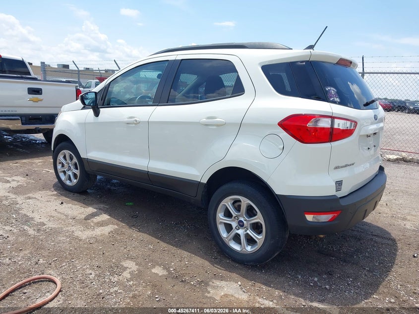 2021 Ford Ecosport VIN MAJ6S3GL2MC411271 IAAI salvage auction — HAIL, Salvage Title, sold $4,000 on 2026-07-26 (photo 3)