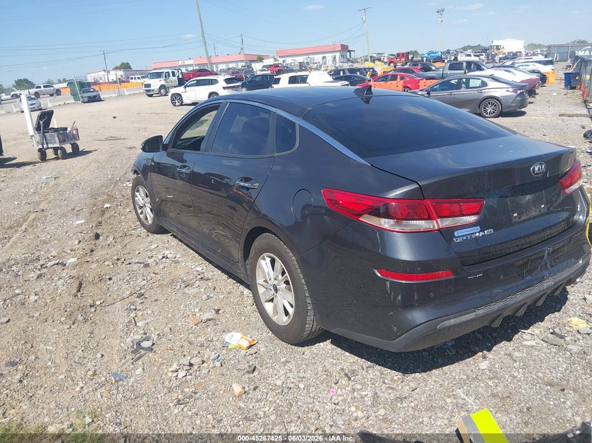 2019 Kia Optima VIN 5XXGT4L33KG280856 IAAI salvage auction — FRONT END, Salvage Title, sold $1,400 on 2026-07-23 (photo 3)