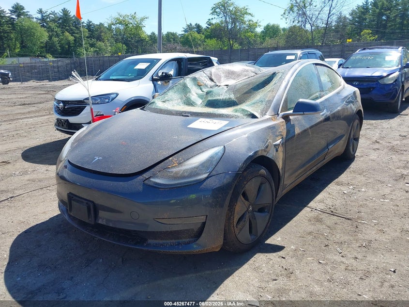 2018 Tesla Model 3 VIN 5YJ3E1EB0JF054349 IAAI salvage auction — ROOF, Salvage Title, sold $2,150 on 2026-07-10 (photo 2)