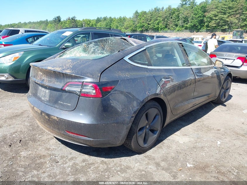 2018 Tesla Model 3 VIN 5YJ3E1EB0JF054349 IAAI salvage auction — ROOF, Salvage Title, sold $2,150 on 2026-07-10 (photo 4)
