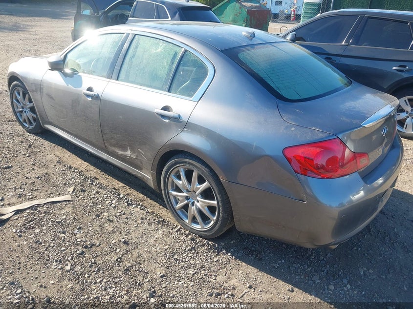 2013 Infiniti G VIN JN1CV6AR6DM755136 IAAI salvage auction — WATER/FLOOD, Salvage Title, sold $25 on 2026-07-28 (photo 3)
