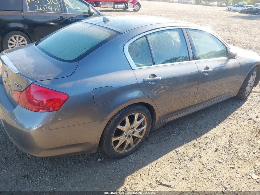 2013 Infiniti G VIN JN1CV6AR6DM755136 IAAI salvage auction — WATER/FLOOD, Salvage Title, sold $25 on 2026-07-28 (photo 4)