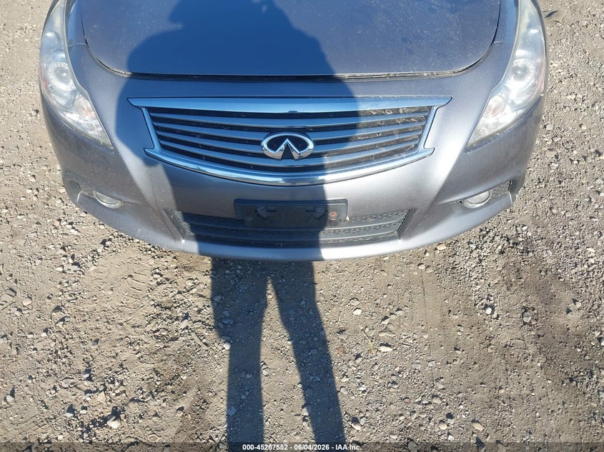 2013 Infiniti G VIN JN1CV6AR6DM755136 IAAI salvage auction — WATER/FLOOD, Salvage Title, sold $25 on 2026-07-28 (photo 6)