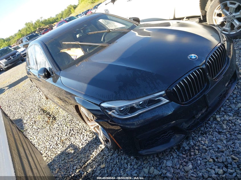 2017 BMW 7er VIN WBA7F0C37HGM22110 IAAI salvage auction — ELECTRICAL, Clear (Georgia), sold $5,075 on 2026-07-16 (photo 1)