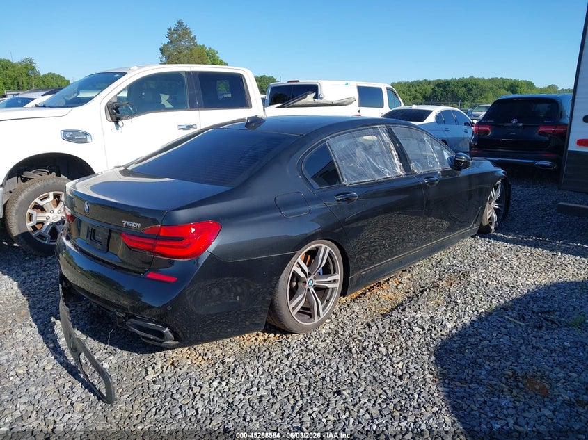 2017 BMW 7er VIN WBA7F0C37HGM22110 IAAI salvage auction — ELECTRICAL, Clear (Georgia), sold $5,075 on 2026-07-16 (photo 4)