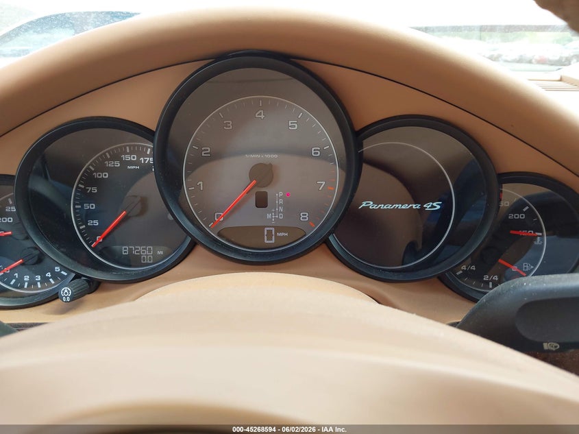 2014 Porsche Panamera VIN WP0BB2A71EL063639 IAAI salvage auction — MECHANICAL, Clear (North Carolina), sold $3,450 on 2026-07-16 (photo 7)