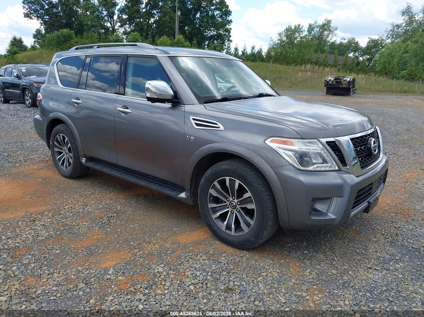 2018 Nissan Armada VIN JN8AY2NC6JX502570 IAAI salvage auction — NORMAL WEAR, Salvage Title, sold $4,750 on 2026-07-09 (photo 1)