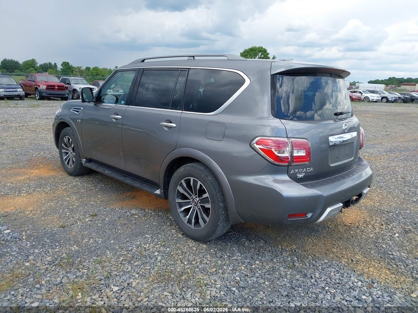 2018 Nissan Armada VIN JN8AY2NC6JX502570 IAAI salvage auction — NORMAL WEAR, Salvage Title, sold $4,750 on 2026-07-09 (photo 3)