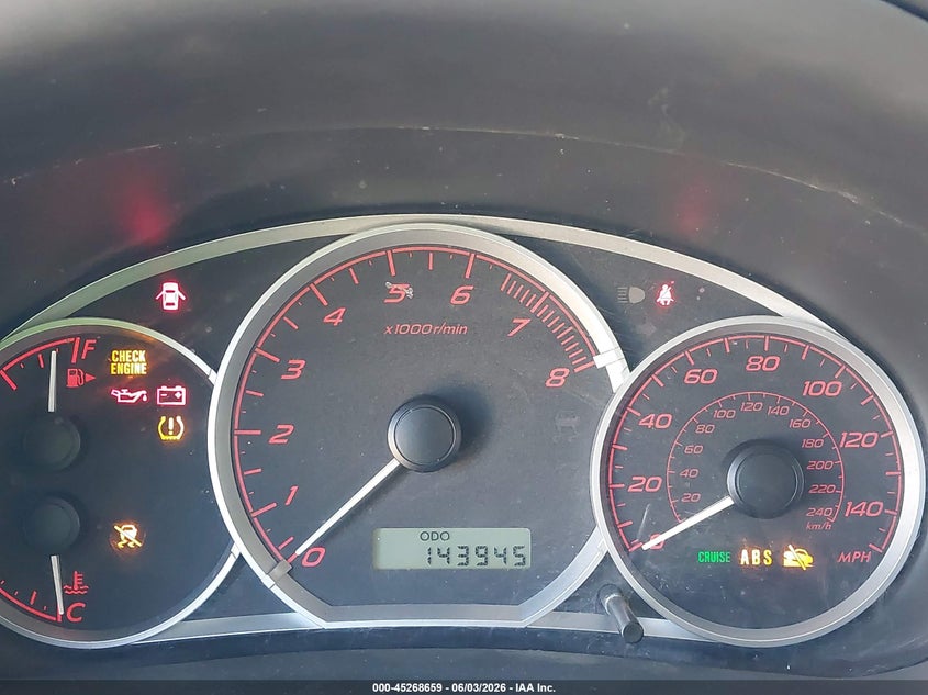 2009 Subaru Impreza VIN JF1GE76669G508133 IAAI salvage auction — NORMAL WEAR, Original (Maine), sold $575 on 2026-07-06 (photo 7)