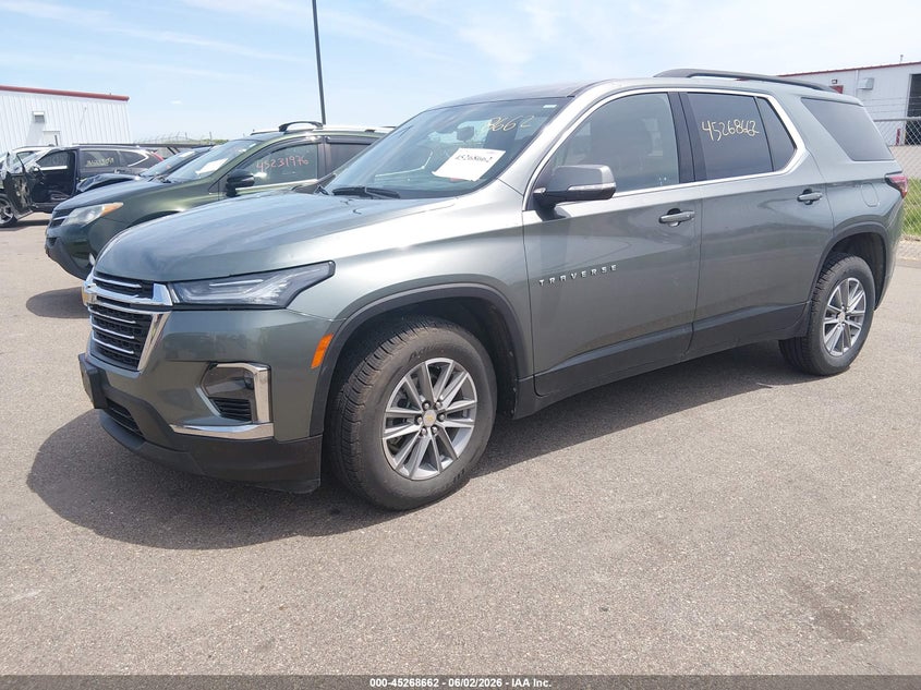 2022 Chevrolet Traverse VIN 1GNEVGKW4NJ168136 IAAI salvage auction — HAIL, Salvage (Minnesota), sold $8,100 on 2026-07-29 (photo 2)