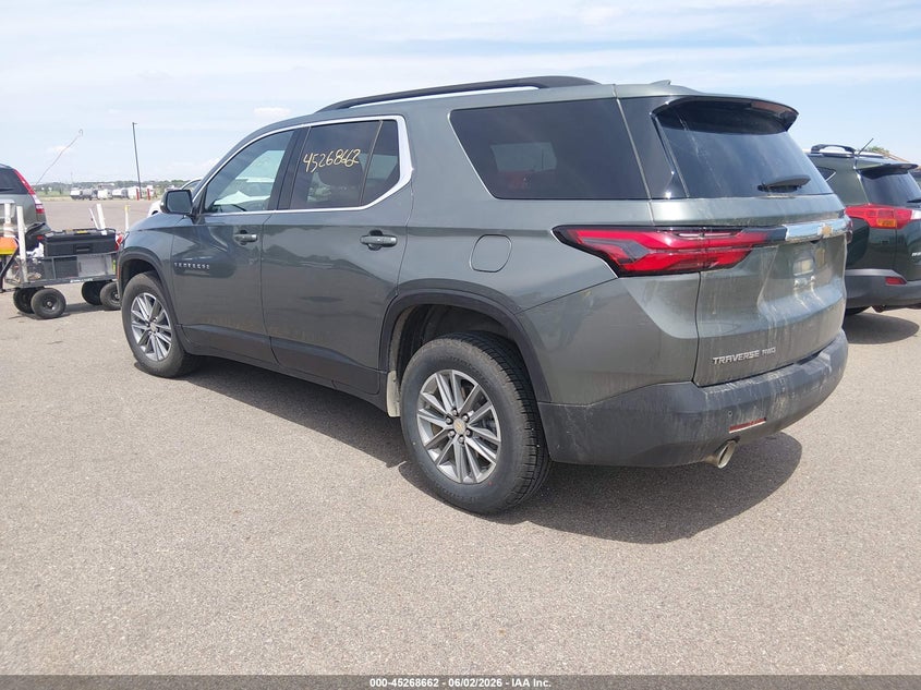 2022 Chevrolet Traverse VIN 1GNEVGKW4NJ168136 IAAI salvage auction — HAIL, Salvage (Minnesota), sold $8,100 on 2026-07-29 (photo 3)