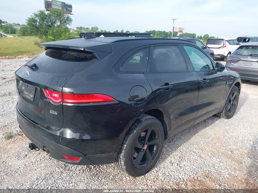 2019 Jaguar F-pace VIN SADCK2FXXKA354410 IAAI salvage auction — HAIL, Salvage Title, sold $5,300 on 2026-07-20 (photo 4)