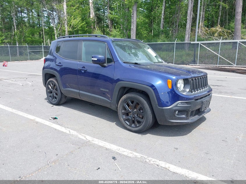 2018 Jeep Renegade VIN ZACCJBBB3JPJ43036 IAAI salvage auction — LEFT SIDE, Salvage Title, sold $1,200 on 2026-07-23 (photo 1)