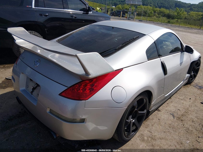 2006 Nissan 350z VIN JN1AZ34D26M308199 IAAI salvage auction — FRONT & REAR, Salvage (West Virginia), sold $875 on 2026-07-30 (photo 4)