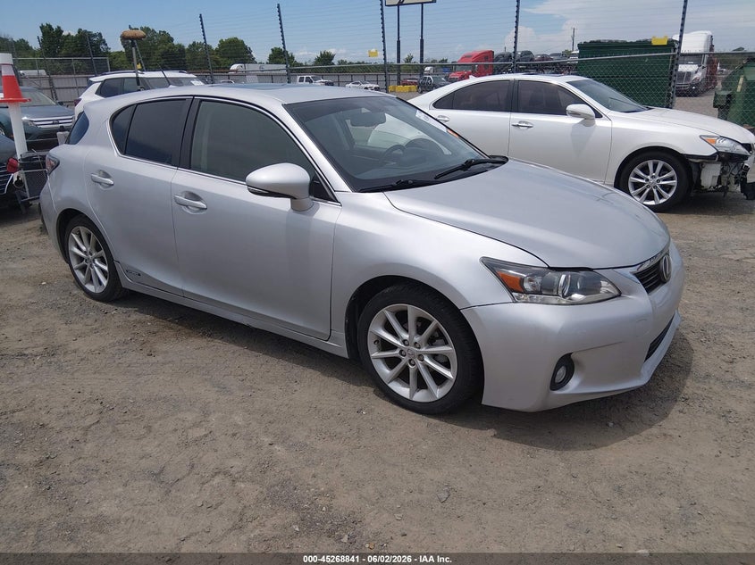 2012 Lexus Ct VIN JTHKD5BH4C2078916 IAAI salvage auction — NORMAL WEAR, Clear (Arkansas), sold $3,150 on 2026-07-15 (photo 1)