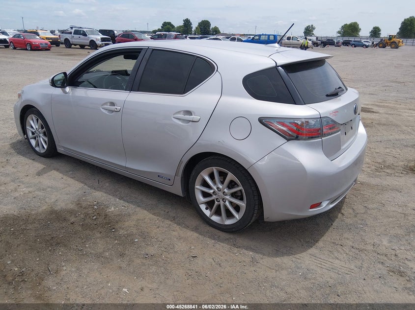 2012 Lexus Ct VIN JTHKD5BH4C2078916 IAAI salvage auction — NORMAL WEAR, Clear (Arkansas), sold $3,150 on 2026-07-15 (photo 3)