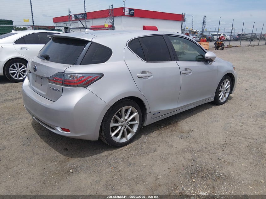 2012 Lexus Ct VIN JTHKD5BH4C2078916 IAAI salvage auction — NORMAL WEAR, Clear (Arkansas), sold $3,150 on 2026-07-15 (photo 4)