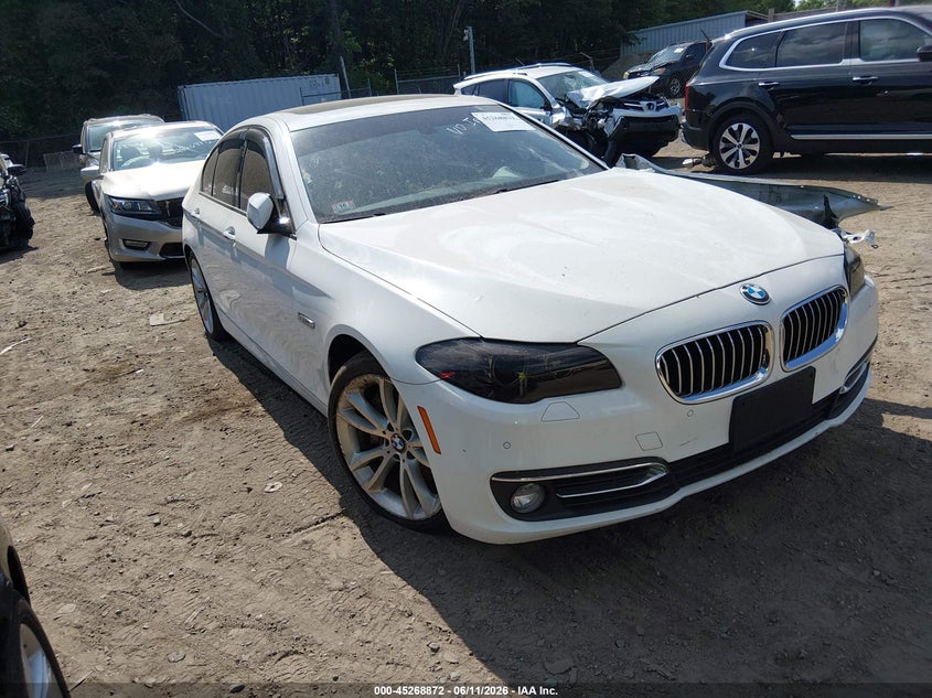 2014 BMW 5er VIN WBA5B3C57ED534280 IAAI salvage auction — NORMAL WEAR, Clear (Montana), sold $25 on 2026-07-28 (photo 1)