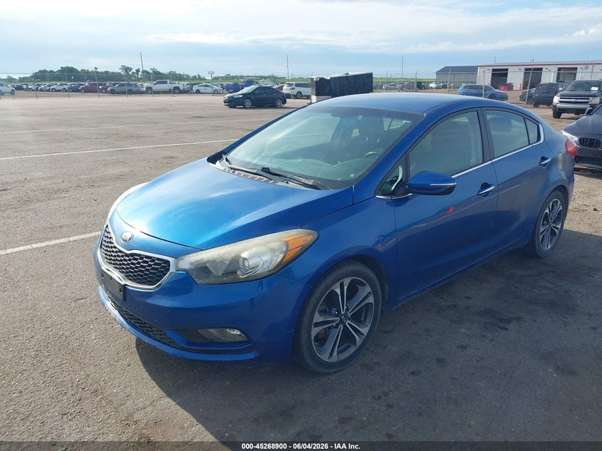 2014 Kia Forte VIN KNAFX4A82E5075596 IAAI salvage auction — NORMAL WEAR, Salvage Title, sold $800 on 2026-07-14 (photo 2)