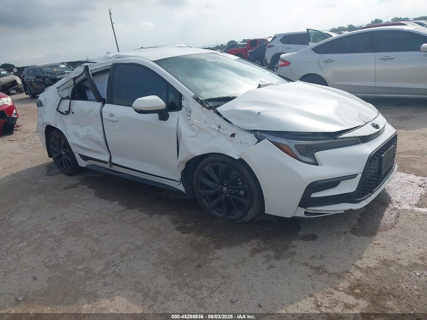 2025 Toyota Corolla VIN 5YFS4MCE4SP221590 IAAI salvage auction — SIDE, Salvage Title, sold $1,850 on 2026-07-21 (photo 1)
