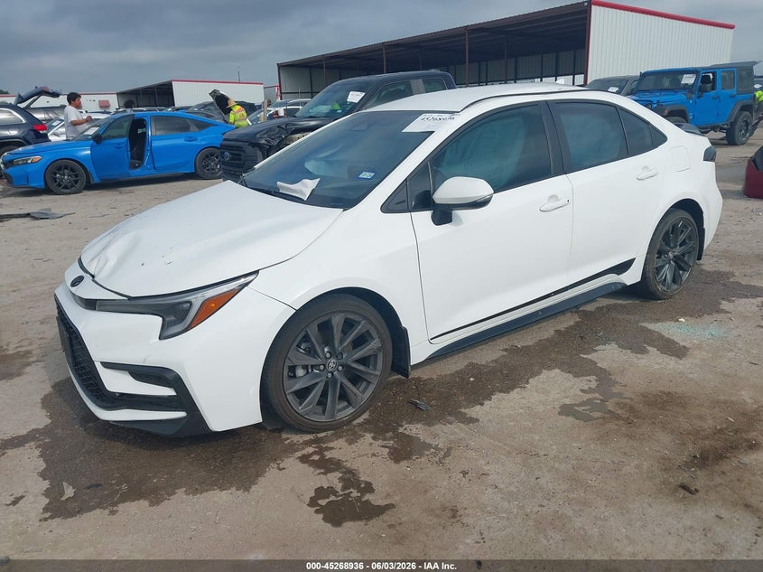 2025 Toyota Corolla VIN 5YFS4MCE4SP221590 IAAI salvage auction — SIDE, Salvage Title, sold $1,850 on 2026-07-21 (photo 2)