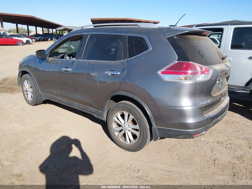 2016 Nissan Rogue VIN KNMAT2MT9GP687363 IAAI salvage auction — FRONT END, Salvage (Arizona), sold $2,025 on 2026-07-07 (photo 3)
