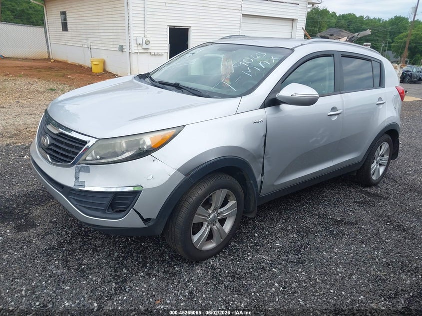 2013 Kia Sportage VIN KNDPBCA22D7509997 IAAI salvage auction — NORMAL WEAR, Repossession Paperwork (South Carolina), sold $1,350 on 2026-07-14 (photo 2)