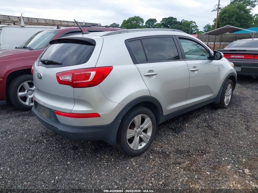 2013 Kia Sportage VIN KNDPBCA22D7509997 IAAI salvage auction — NORMAL WEAR, Repossession Paperwork (South Carolina), sold $1,350 on 2026-07-14 (photo 4)