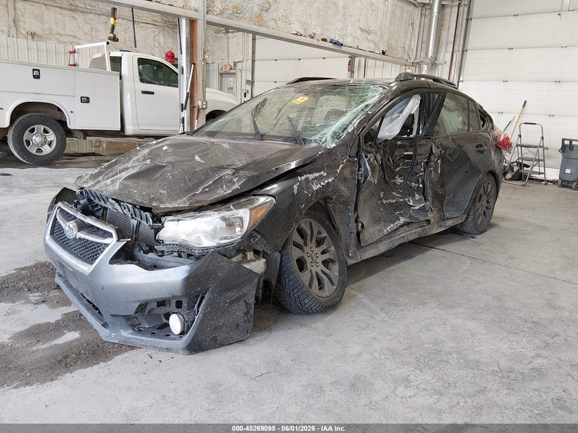 2015 Subaru Impreza VIN JF1GPAW67F8206055 IAAI salvage auction — ROLLOVER, Salvage Title, sold $25 on 2026-07-10 (photo 2)