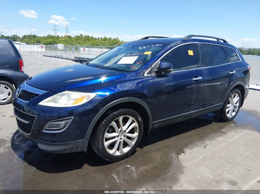 2012 Mazda Cx-9 VIN JM3TB3DV2C0337344 IAAI salvage auction — NORMAL WEAR, Clear (Florida), sold $400 on 2026-07-06 (photo 2)