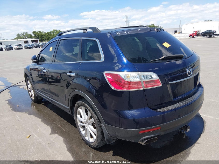 2012 Mazda Cx-9 VIN JM3TB3DV2C0337344 IAAI salvage auction — NORMAL WEAR, Clear (Florida), sold $400 on 2026-07-06 (photo 3)