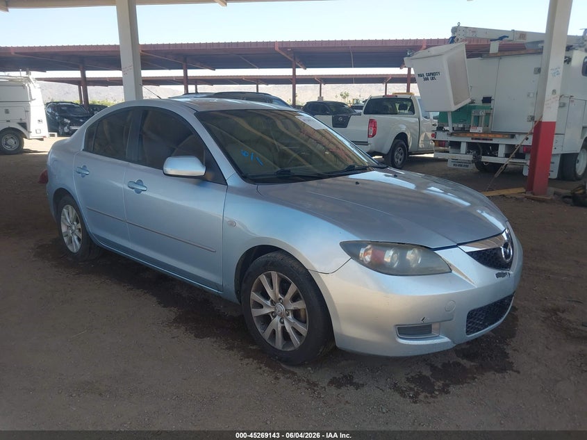 2008 Mazda 3 VIN JM1BK12G081844502 IAAI salvage auction — NORMAL WEAR, Clear (Arizona), sold $975 on 2026-07-14 (photo 1)