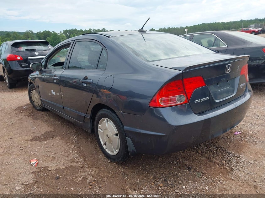 2007 Honda Civic hybrid VIN JHMFA36227S007711 IAAI salvage auction — LEFT SIDE, Clear (Alabama), sold $250 on 2026-07-08 (photo 3)