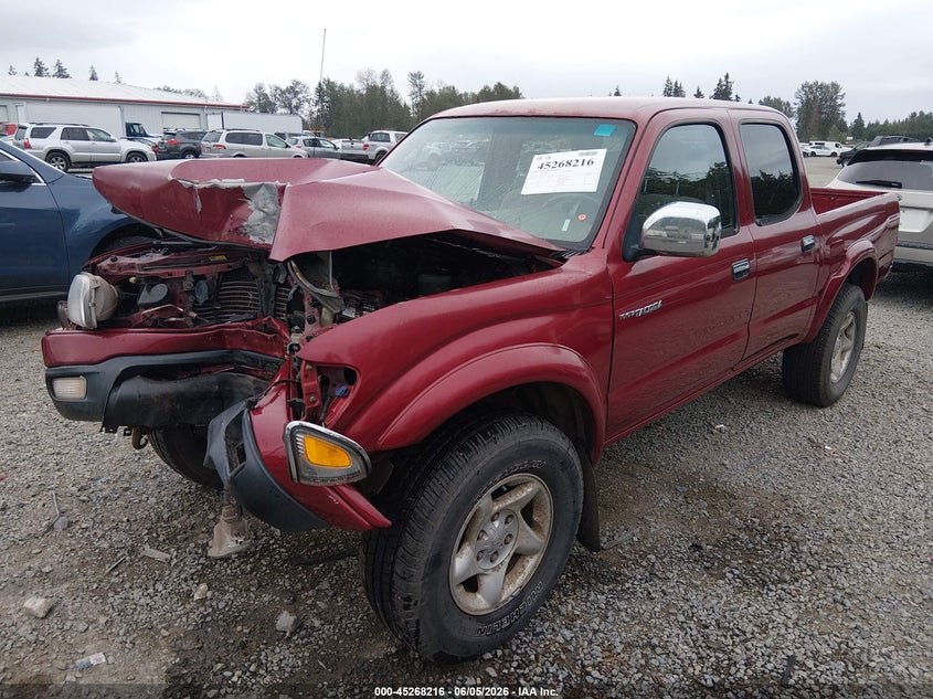 2001 Toyota Tacoma VIN 5TEHN72N81Z759311 IAAI salvage auction — FRONT END, Bill Of Sale (Washington), sold $1,050 on 2026-07-22 (photo 2)