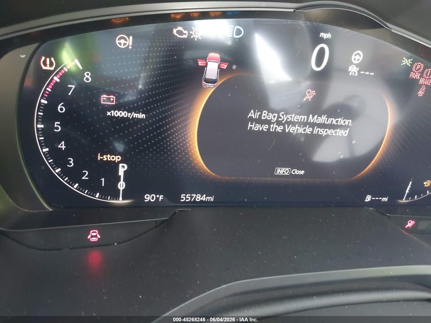 2024 Mazda Cx-90 VIN JM3KKEHC8R1150239 IAAI salvage auction — FRONT END, Salvage Title, sold $7,600 on 2026-07-14 (photo 7)