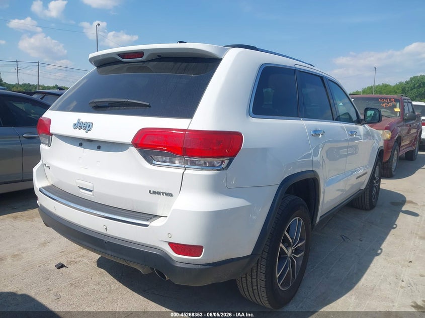 2017 Jeep Grand cherokee VIN 1C4RJFBG4HC810419 IAAI salvage auction — HAIL, Salvage Title, sold $4,500 on 2026-07-11 (photo 4)
