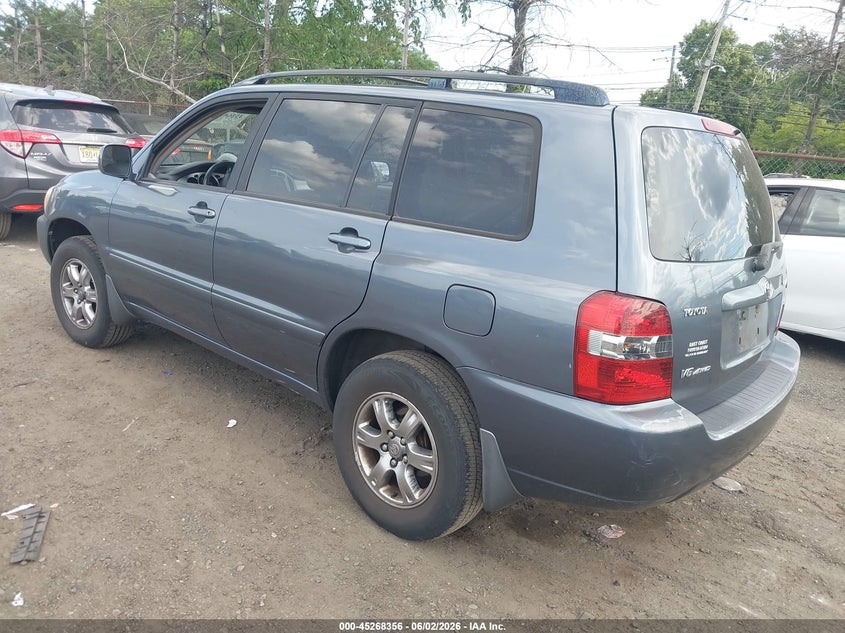 2005 Toyota Highlander VIN JTEEP21A050090953 IAAI salvage auction — NORMAL WEAR, Clear (New Jersey), sold $1,025 on 2026-07-13 (photo 3)