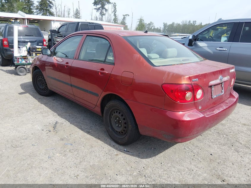 2005 Toyota Corolla VIN JTDBR32E252054467 IAAI salvage auction — NORMAL WEAR, Clear (Washington), sold $575 on 2026-07-08 (photo 3)