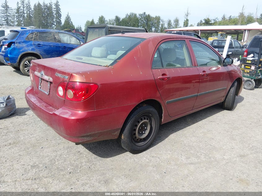 2005 Toyota Corolla VIN JTDBR32E252054467 IAAI salvage auction — NORMAL WEAR, Clear (Washington), sold $575 on 2026-07-08 (photo 4)