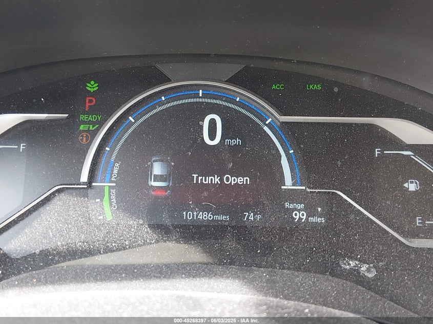 2018 Honda Clarity VIN JHMZC5F17JC007005 IAAI salvage auction — REAR END, Salvage (Colorado), sold $3,475 on 2026-07-14 (photo 7)