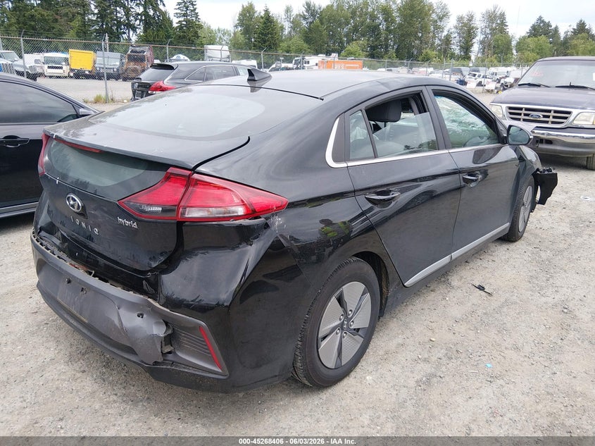 2021 Hyundai Ioniq VIN KMHC75LC6MU260859 IAAI salvage auction — FRONT & REAR, Salvage Title, sold $1,175 on 2026-07-15 (photo 4)