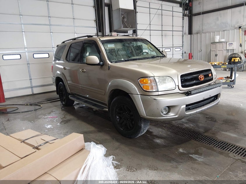 2003 Toyota Sequoia VIN 5TDBT44A53S203445 IAAI salvage auction — FRONT END, Repossessed (Missouri), sold $275 on 2026-07-17 (photo 1)