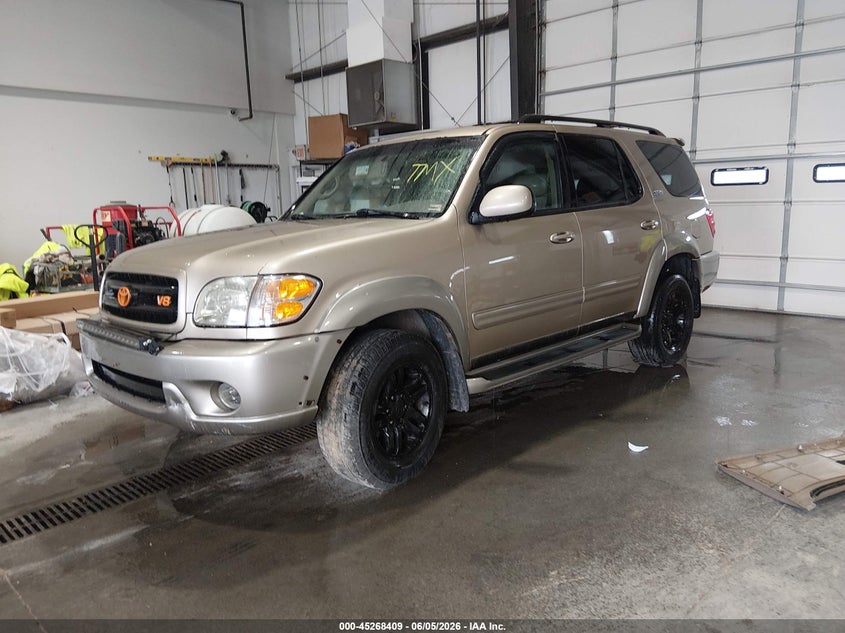 2003 Toyota Sequoia VIN 5TDBT44A53S203445 IAAI salvage auction — FRONT END, Repossessed (Missouri), sold $275 on 2026-07-17 (photo 2)