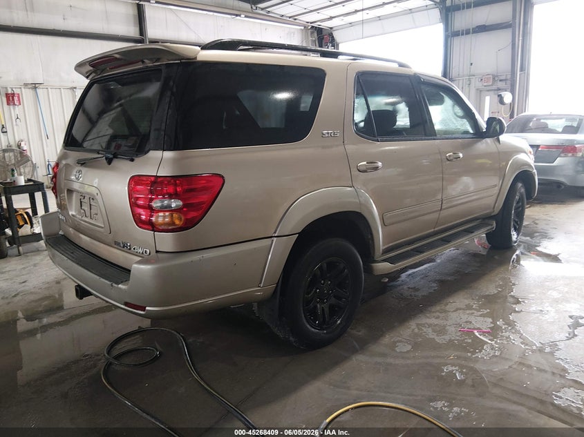 2003 Toyota Sequoia VIN 5TDBT44A53S203445 IAAI salvage auction — FRONT END, Repossessed (Missouri), sold $275 on 2026-07-17 (photo 4)