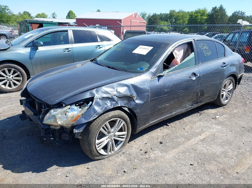 2010 Infiniti G37 VIN JN1CV6ARXAM453893 IAAI salvage auction — NORMAL WEAR, Clear (Virginia), sold $375 on 2026-07-14 (photo 2)