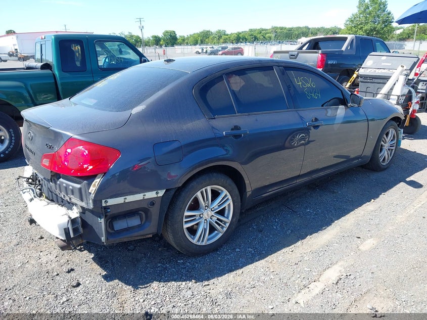2010 Infiniti G37 VIN JN1CV6ARXAM453893 IAAI salvage auction — NORMAL WEAR, Clear (Virginia), sold $375 on 2026-07-14 (photo 4)