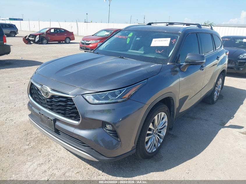 2020 Toyota Highlander VIN 5TDFZRAH9LS016899 IAAI salvage auction — HAIL, Original (Texas), sold $21,050 on 2026-07-22 (photo 2)