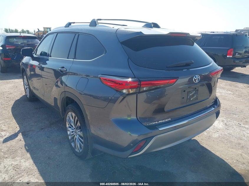 2020 Toyota Highlander VIN 5TDFZRAH9LS016899 IAAI salvage auction — HAIL, Original (Texas), sold $21,050 on 2026-07-22 (photo 3)